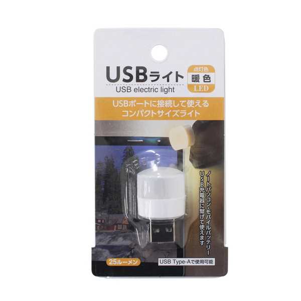 USBライト 25ルーメン ［種類指定不可］ (100円ショップ 100円均一 100均一 100均)